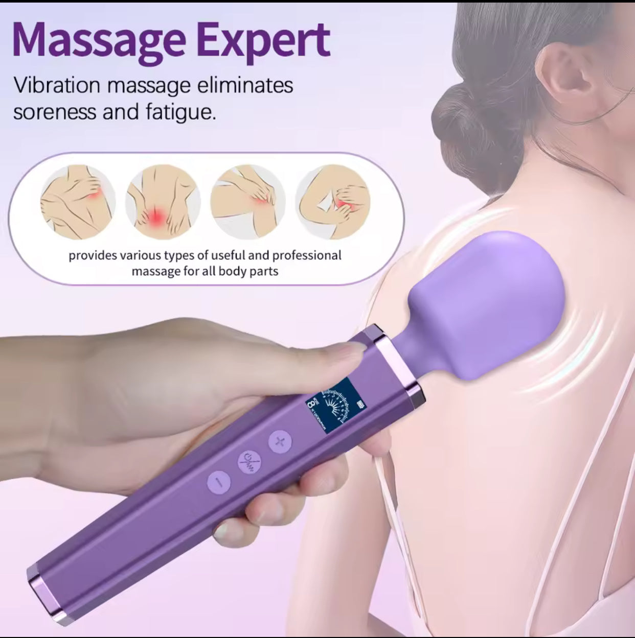 LCD Wand Massager