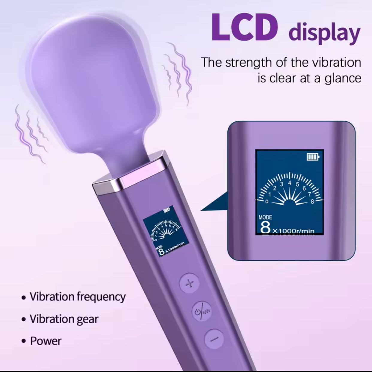 LCD Wand Massager
