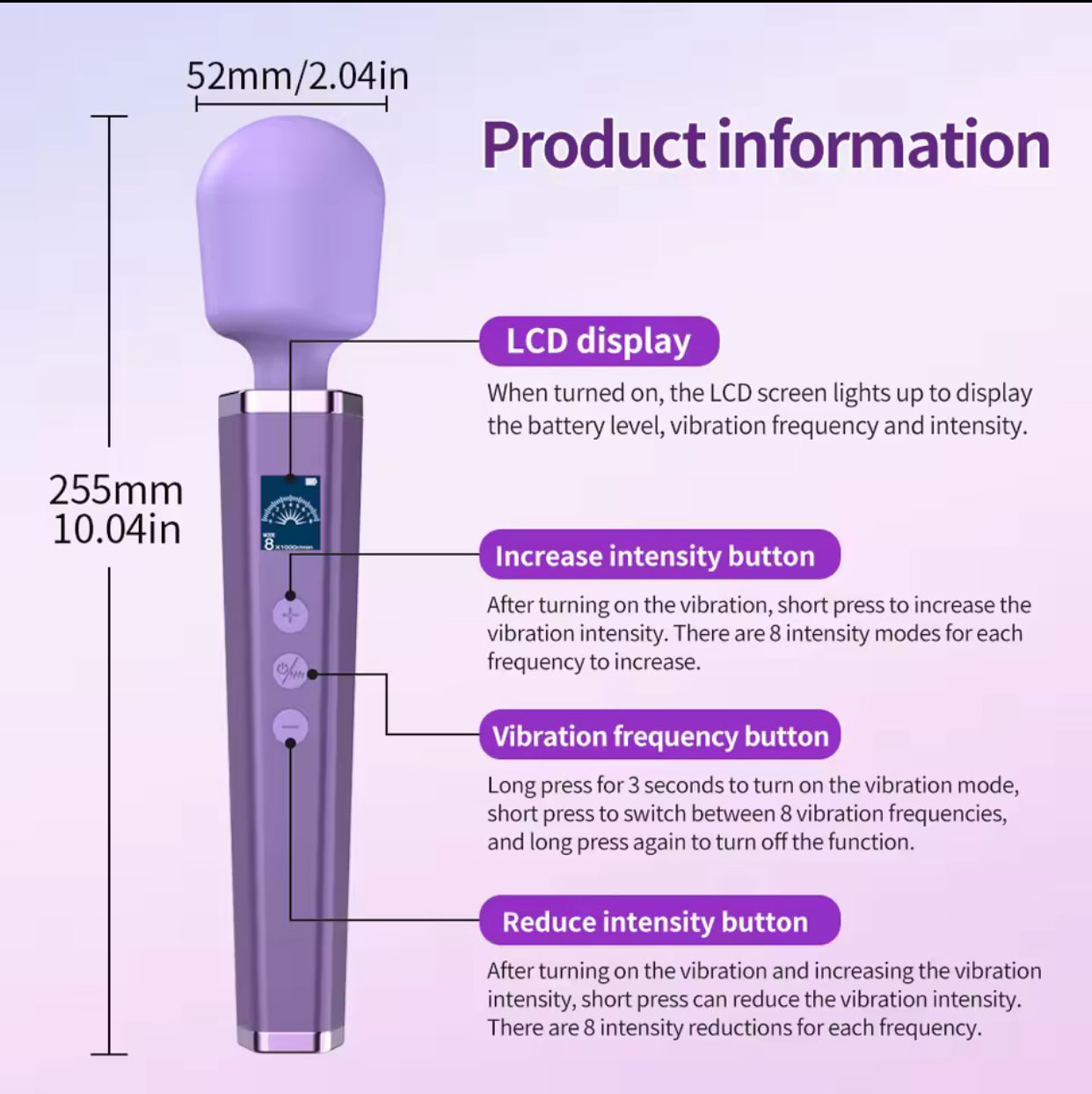 LCD Wand Massager
