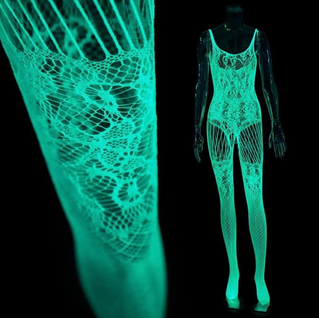 Luminous FishNet Bodysuit